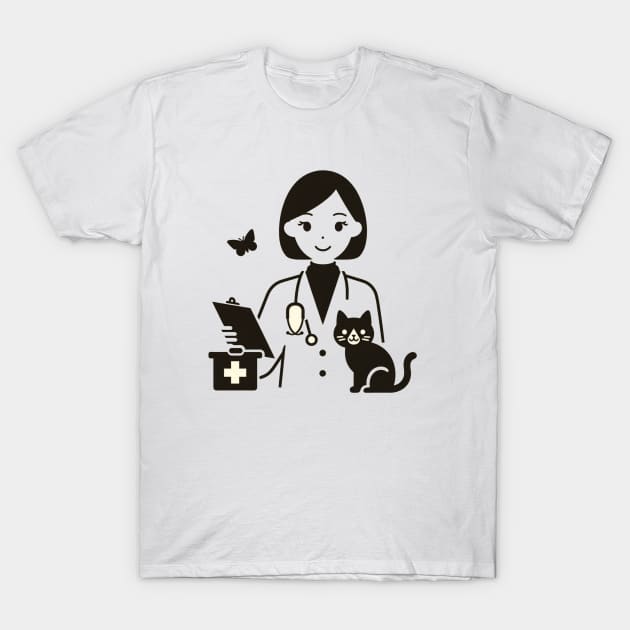 cat doctor and helper T-Shirt by Patrick9